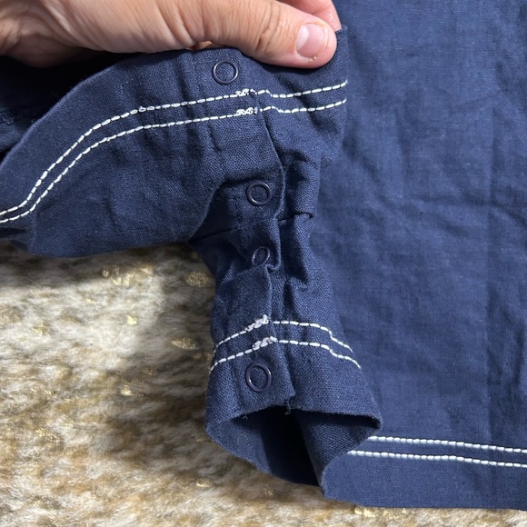 Navy Nautical Overalls Boys 2T - Picture 4 of 6